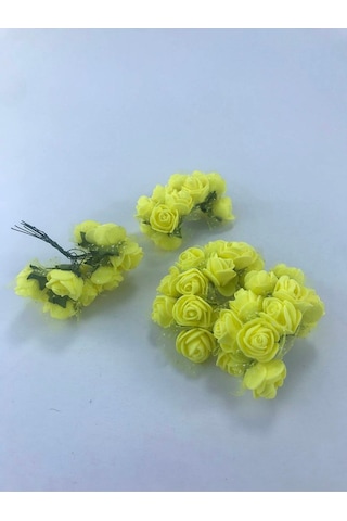 FdayAksesuar Sarı Renk Lateks Çiçek 1 Paket FRDY15747