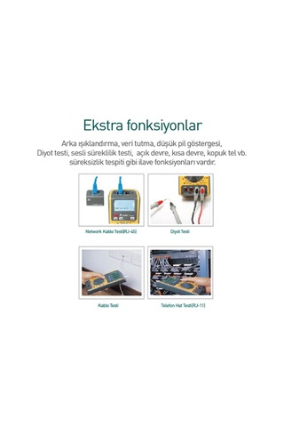 Proskit Mt-1620 5'in1 Çok Fonksiyonlu Dijital Multimetre