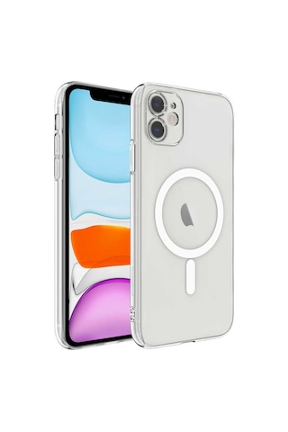 Apple Uyumlu iPhone 11 Kilif Kamera Korumali Magsafe Sert Pc Kapak 563123655