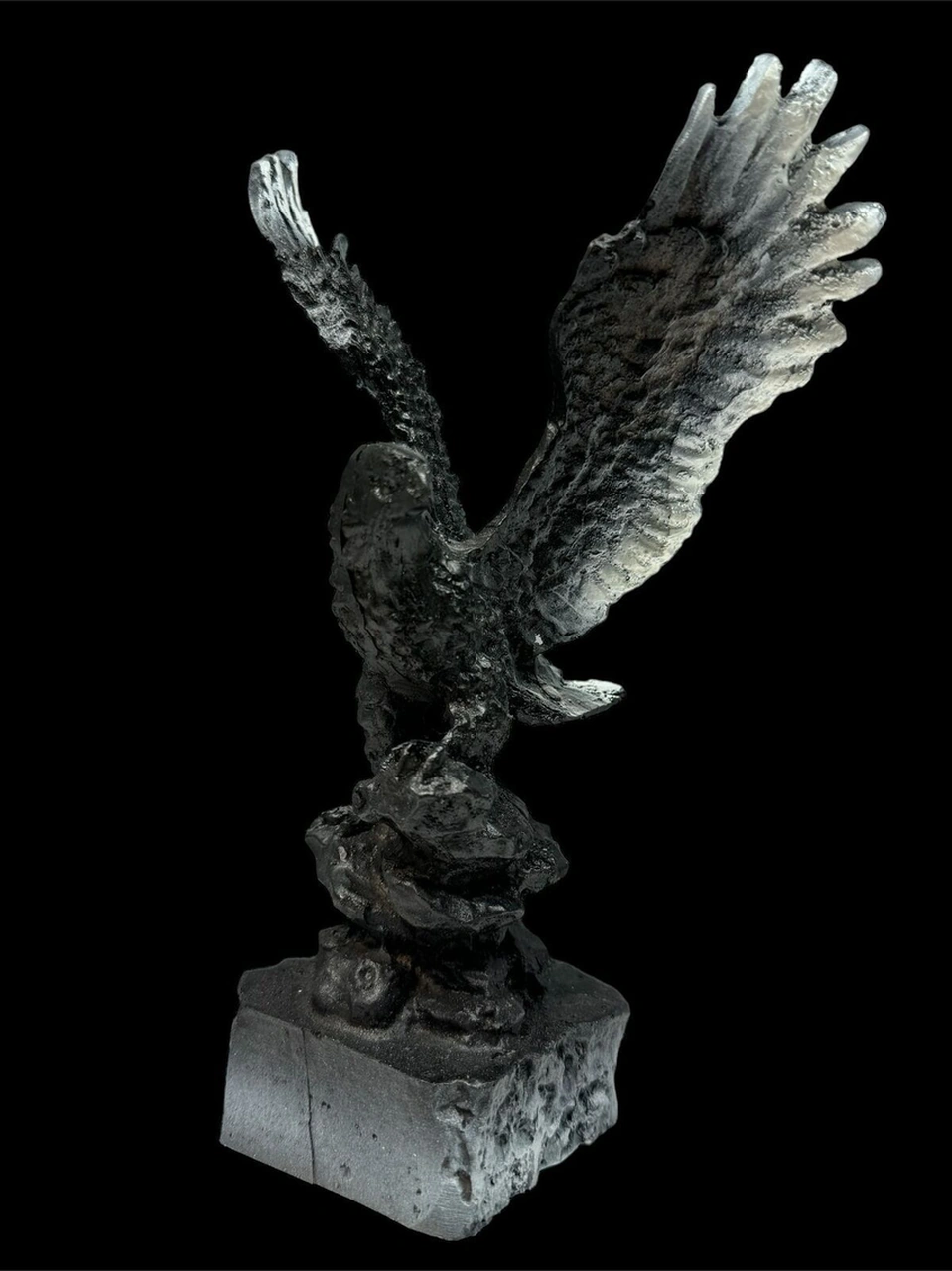 Dekoratif Polyester Kartal Biblo Siyah Beyaz