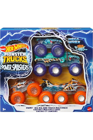 Hot Wheels Monster Trucks Toy Truck & Big Rig Multipack, 1:64