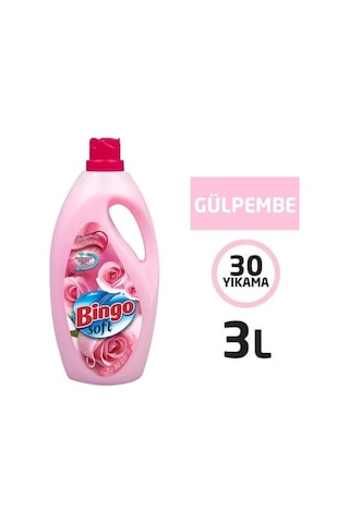 Bingo Soft Yumuşatıcı 3 Lt Gülpembe Ve Lavanta 2 Li Paket 2'li Set