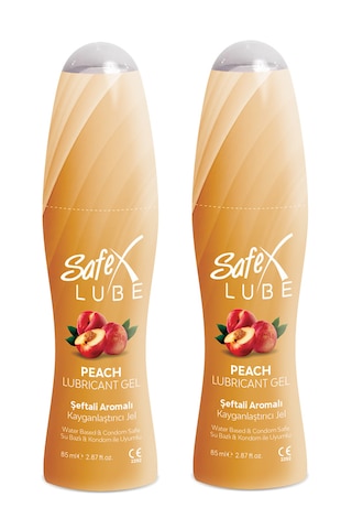 Safex Lube Kayganlaştırıcı Jel Şeftali 2 x 85 ML