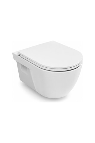 Isvea Soluzione Xx Asma Klozet 52 Cm - Kapak Dahil, Beyaz Soft Close 2 Parça Set Isv.36.01.03.05