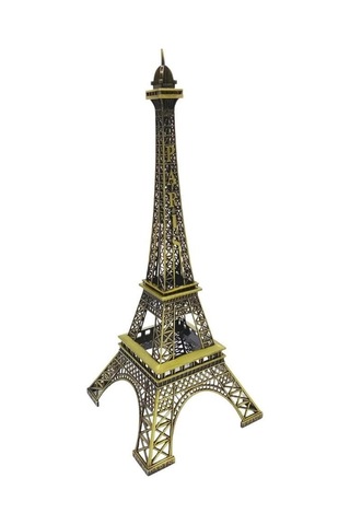 Minyatür Metal Eyfel Kulesi Dekoratif Biblo 32cm