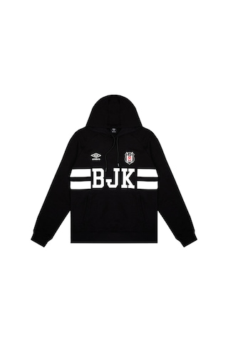 Umbro Beşiktaş Kapüşonlu Erkek Siyah Basketbol Sweatshirt 2024/25 Siyah