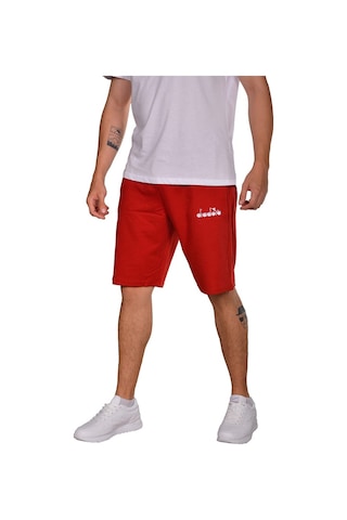 Diadora Mesa - Pamuklu Kırmızı Spor Şort - Dıadoramesa
