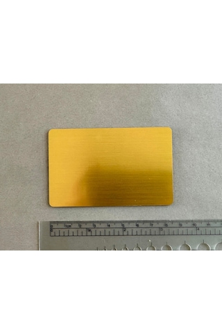 Gold Metal Nfc Kartvizit Ntag215 Temassız Nfc Kart 86 56 Mm, 540 B