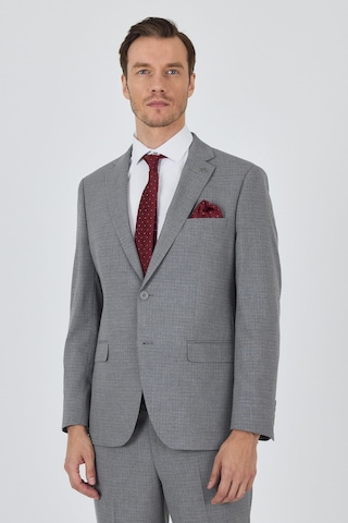 İmza Gri Mono Yaka Esnek 6 Drop Comfort Fit Classic Takım Elbise 1001250104 Gri