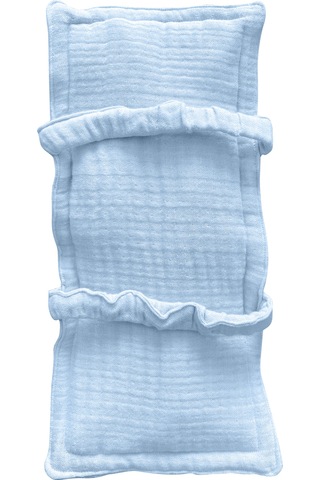 Pamuk Muslin Bebek Emzirme Yastığı Ter Emici Kol Yastığı Mavi