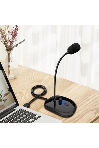 Usb Tel Ayarlanabilir Mikrofon Goopeneck Mic Konferans Kondens Mikrofonu Pc Bilgisayar Canlı Akışı İçin Mikrofon