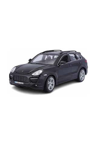 Sunman Burago 1:24 Porsche Cayenne Turbo Model Araba S01021056 18-21056 Siyah