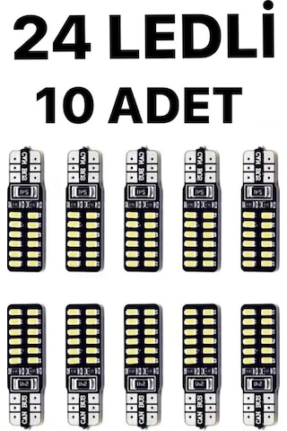 T10 Led Canbus Dipsiz Led Ampulü Canbus 10 Adet