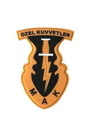 Single Sword 3d Silikon Mak Özel Kuvvetler Arması Patch 001