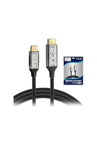 Inca Itch-02Tx Type-C To Hdmı 4K Altın Uçlu Kablo 2 Mt