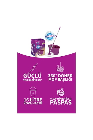 Parex Twister Otomatik Temizlik Seti Multi Yedek Firça Hediye