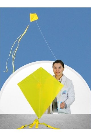 Naylon Elmas Uçurtma - Düz Renk - Orta Boy