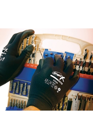 Juba-nx00 Nylon Astar Bi-polimer Kaplama İş Eldiveni