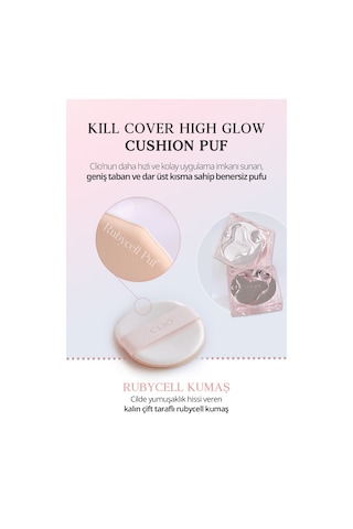 Hassas Uygulama Sağlayan Makyaj Pufu Clio Kill Cover High-glow Cushion Puff