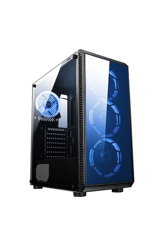 Turbox Gaming 192-6 250W-300W Psu-4X Blue Fan-2X2.0 Usb