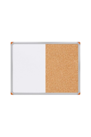 Çift Fonksiyonlu Alüminyum Çerçeve Mantar Pano Ve Yazı Tahtası 60x90 Cm Standart