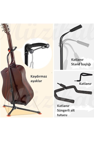 Chroma STG 101 Gitar Standı Saz Bağlama Enstrüman Gitar Sehpası