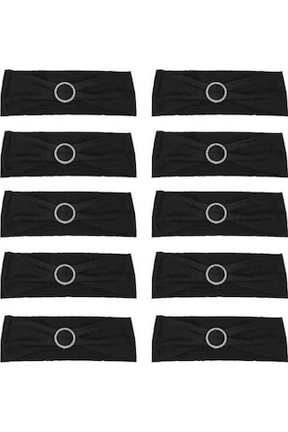 Willowhaven 10 Adet Şık Fiyonk Sandalye Kılıfı - Romantik Düğün Toplantı Otel Dekorasyonu İçin Esnek Spandeks DiğER