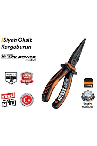 Boss 160 Mm Siyah 85616 Oksit Kargaburun 6 Adet