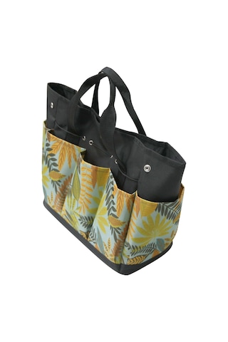 Qingmipy Su Geçirmez 9 Cepli Bahçe Alet Çantası - Taşınabilir Ve Dayanıklı Bahçe Organizatörü Siyah