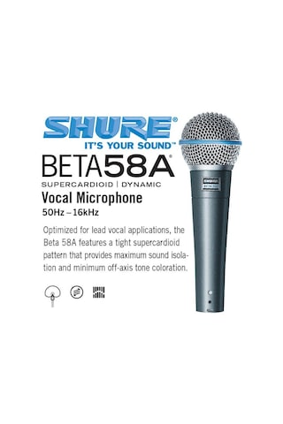 Shure Beta58a Vokal Mikrofon
