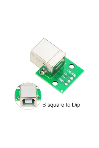Robizstore-Usb Type B To Dip Çevirici Pcb Usb Haberleşme Deney Prototip 5V