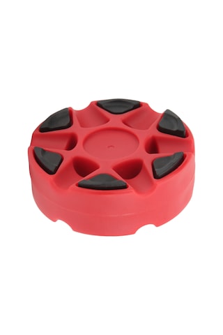 Moveevo Plastik Toprak Hokeyi Topu - Pürüzsüz Kayma, Dayanıklı Malzeme İle Antrenman Ve Yarışmalara Uygun Kırmızı