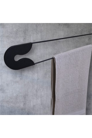 Çengel Askı Banyo Askılığı Siyah