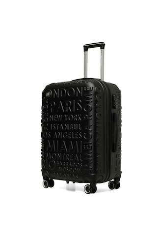 Lumberjack Lugano -b Abs 5pr Siyah Unisex Büyük Boy Valiz Siyah