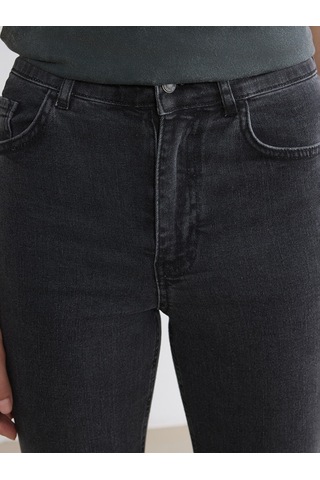 Lcw Jeans Antrasit Yüksek Bel Flare Kadın Jean Pantolon