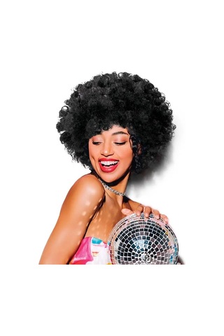 Riota Afro Kıvırcık Karnaval Peruğu 142647402 Siyah