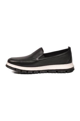 Voyager Erkek Siyah Hakiki Deri Rahat Tabanlı Şık Makosen Casual Ayakkabı Loafer 6574 M