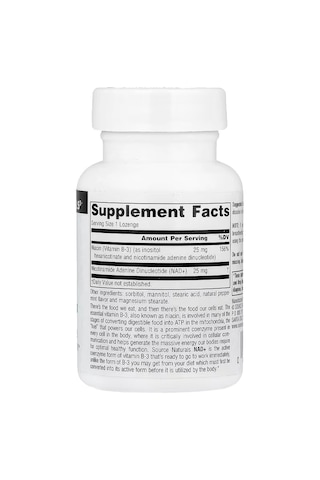 Source Naturals Nad+ Nicotinamide Adenine Coenzymated Niacin Vitamin B-3 Atp 60 Lozenges