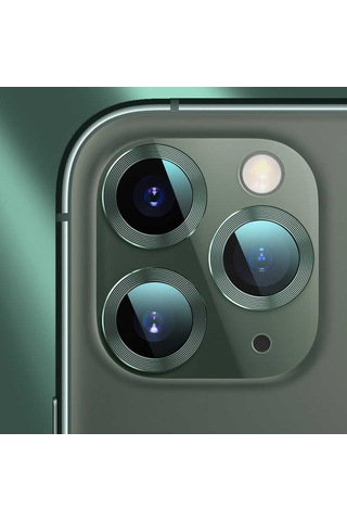 Kilifone - Apple Uyumlu iPhone 11 Pro Max - Kamera Lens Koruyucu Cl-02 - Lacivert