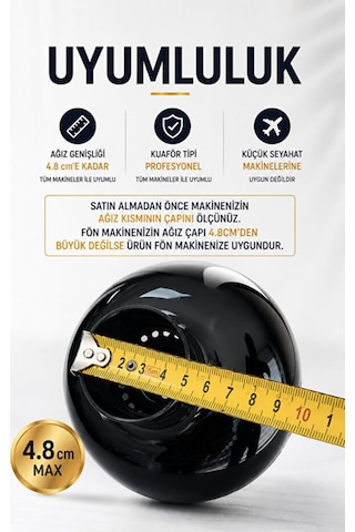 Profesyonel Fön Makinesi Vigo Başlığı - Hacimli Ve Belirgin Kıvırcık Saçlar İçin Evrensel Difüzör