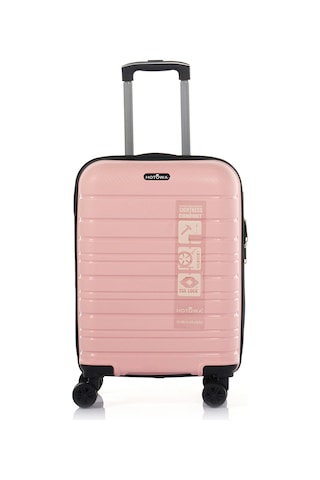 Hotowa Gold PP Valiz 8010 Pembe TSA Kilitli Kabin Boy