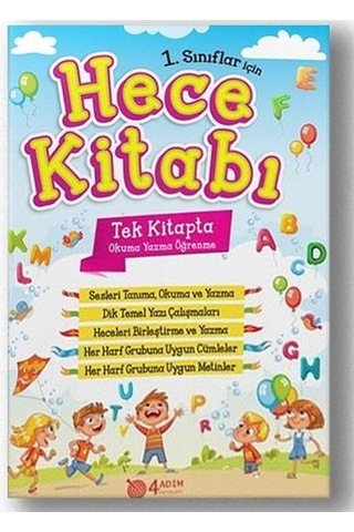 1.Sınıflar için Hece Kitabı – 4 Adım Yayınları