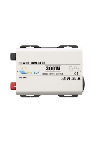Uretech 300 Watt 12V Tam Sinüs İnverter 300 W 12V-220V İnvertör