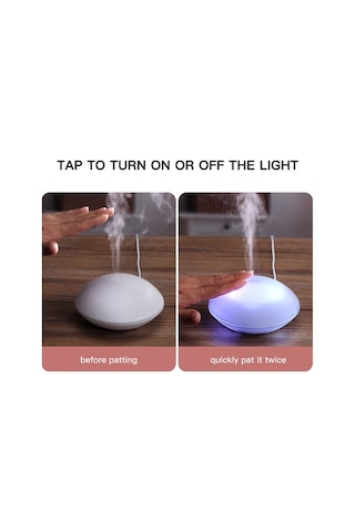 Novahub Beyaz Mini Kabuk Dizaynı Ultrasonik Aroma Difüzör, 80ml, 2.4mhz, Usb Pratik, 7/8 Oz, Kullanıcı İyi