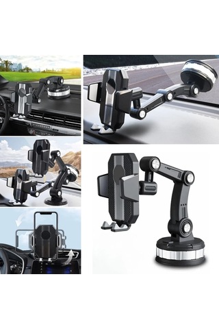 Biishe Jel Vantuzlu Cama Takılabilen Güçlü 360 Derece Dönebilen Ayarlanabilir Araç Içi Vantuzlu Tel