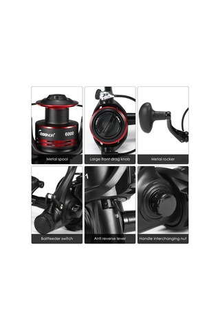 Neevoyu "9+1 Bilyeli Ultra Hafif Spin Olta Makinesi - Ek Plastik Makara Ve Yüksek Performans"