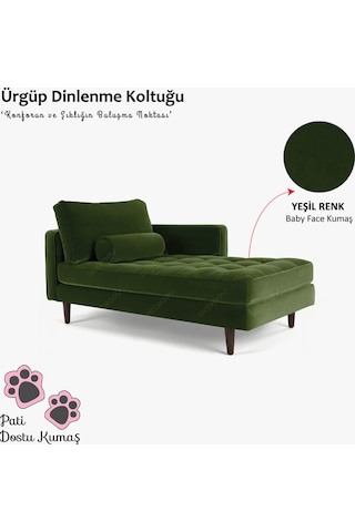 Ürgüp Yeşil Rahat Josefin Koltuk Tv Koltuğu Dinlenme Koltuğu Terapi Koltuğu Psikolog Koltuğu-sol Yeşil