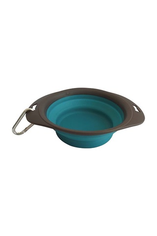 M-pets Kedi Ve Köpekler İçin Katlanır Silikon Mama Ve Su Kabı Mavi 420 Ml 244-51019.02