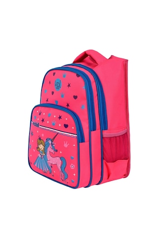 Waddell Kız Çocuk Üç Gözlü Pembe Unicorn İlkokul Sırt Çanta ve