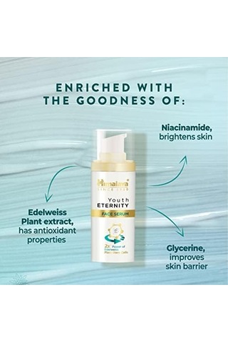 Himalaya Since 1930 Youth Eternity Yaşlanma Karşıtı Cilt Serumu 30 Ml, Nemlendirici, Dolgunlaştıcı, Spf 15, Yağsız